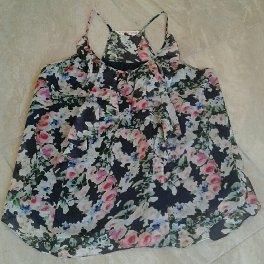 Silk floral REBECCA TAYLOR top